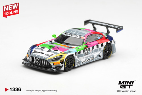 1/64 Mini GT 2025 Mercedes-AMG GT3 #888 Mercedes-AMG Team GMR Meguiar´s Bathurst 12 Hour Diecast Car Model