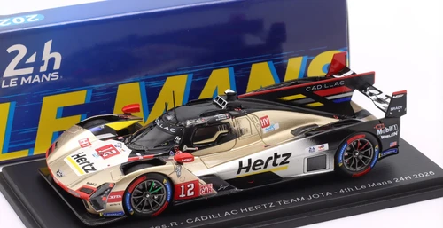1/43 Spark Cadillac V-Series.R No.12 CADILLAC HERTZ TEAM JOTA  4th Le Mans 24H 2026  L. Delétraz – W. Stevens – N. Nato Car Model