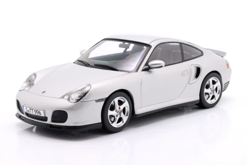 1/18 KK-Scale 2000 Porsche 911 (996) Turbo (Silver) Car Model