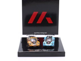 1/43 Ixo 2-Car Set Porsche 911 GT3 R 24h LeMans Class Winner LMGT3 24h LeMans 2025 & Class Winner LMGT3 24h LeMans 2024 Richard Lietz, Morris Schuring, Yasser Shahin & Ryan Hardwick, Richard Lietz, Riccardo Pera Diecast Car Models