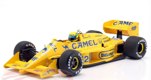 1/12 Minichamps 1987 Formula 1 Ayrton Senna Lotus 99T #12 Winner Monaco GP Car Model