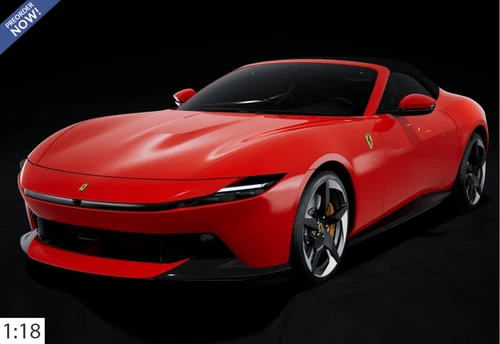 1/18 BBR Ferrari Amalfi Spider (Rosso Corsa Red) Car Model Limited