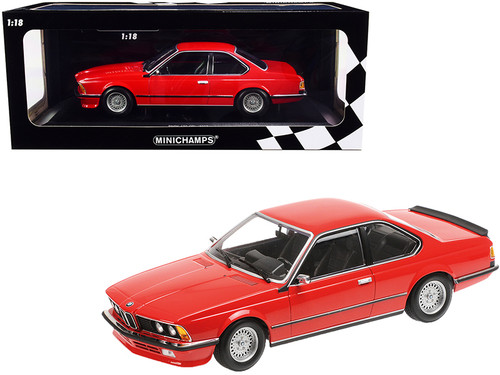 1982 BMW 635 CSi Red Limited Edition to 504 pieces Worldwide 1/18 Diecast Model Car by Minichamps