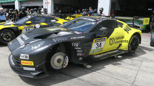 1/18 Spark Aston Martin Vantage AMR GT3 EVO No.34 natural elements by Walkenhorst Motorsport  2nd 24H Nürburgring 2026  C. Krognes - M. Drudi - N. Thiim - F. Fernandez Laser Car Model