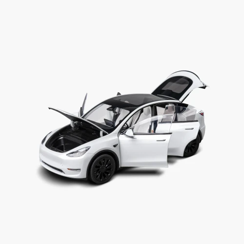 1/18 Official Tesla Model Y (Pearl White Multi-Coat) Diecast Car Model