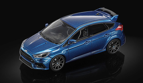 1/64 Sunstar 2018 Ford Focus RS (Liquid Blue) Diecast Car Model