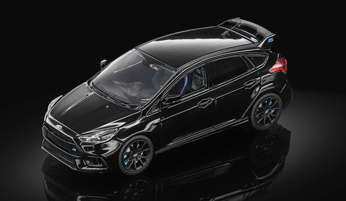 1/64 Sunstar 2018 Ford Focus RS (Shadow Black) Diecast Car Model