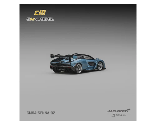 1/64 CM Model McLaren Senna (Ice Blue) Diecast Car Model
