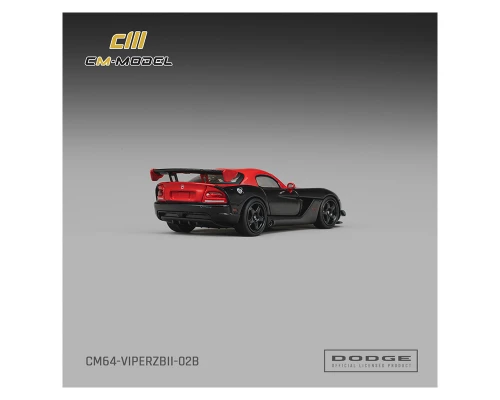 1/64 CM Model Dodge Viper ARC (ZBI) (Black & Red) Diecast Car Model
