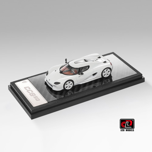 1/64 LCD Koenigsegg CC850 (White) Diecast Car Model
