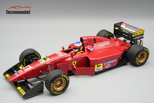 1/18 Tecnomodel Ferrari 412T1B 1994 German GP Driver: Jean Alesi Smooth Tyres Limited Edition Car Model