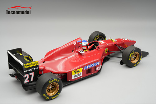 1/18 Tecnomodel Ferrari 412T1 1994 Brasilian GP Driver: Jean Alesi Smooth Tyres Limited Edition Car Model
