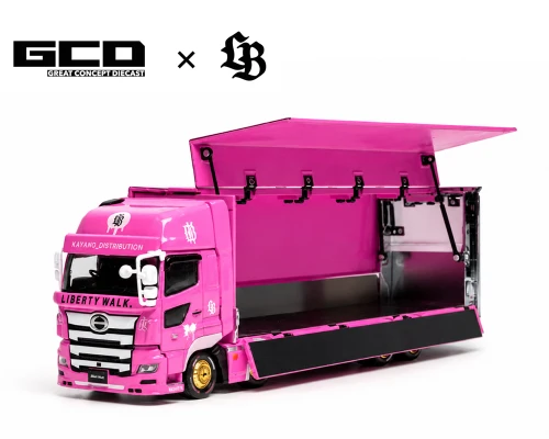 1/64 GCD LBWK Hino 700 LB Truck (Pink) Special Edition Diecast Model