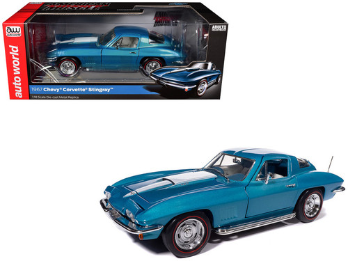 1/18 Auto World 1967 Chevrolet Corvette C2 427 Coupe (White