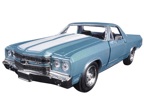 1970 Chevrolet El Camino SS Blue 1/24 Diecast Model Car by New Ray