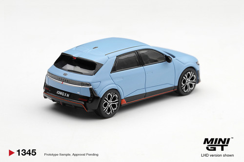 1/64 Mini GT Hyundai Ioniq 5 N Performance (Matte Blue) Diecast Car Model