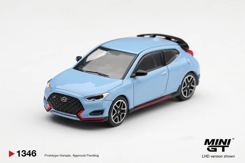 1/64 Mini GT Hyundai Veloster N Performance (Blue) Diecast Car Model