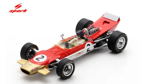 1/43 Spark Lotus 49B No.2 Gold Leaf Team Lotus 5th Belgium GP 1968  Jackie Oliver Car Model