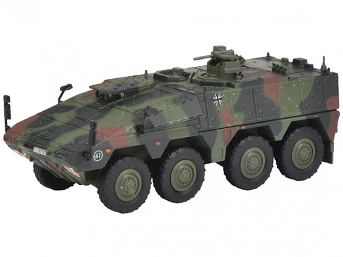 Tpz. Tank Boxer "German Army" Green Camouflage 1/87 (HO) Scale Diecast Model Car by Schuco