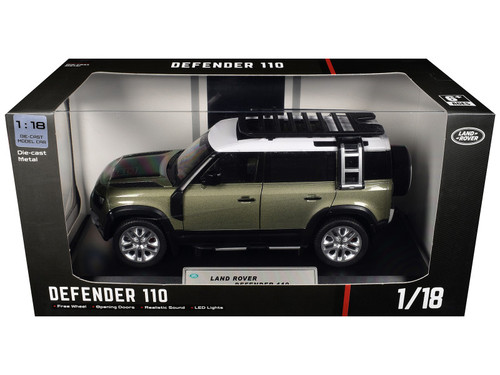 1/18 Kyosho Land Rover Defender 90 with Roof Rack (Dark Gray