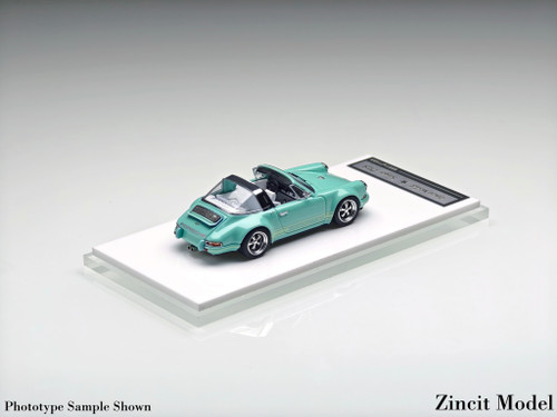 1/64 Zincit Model Porsche 911 964 Singer (Tiffany Blue) Diecast Car Model