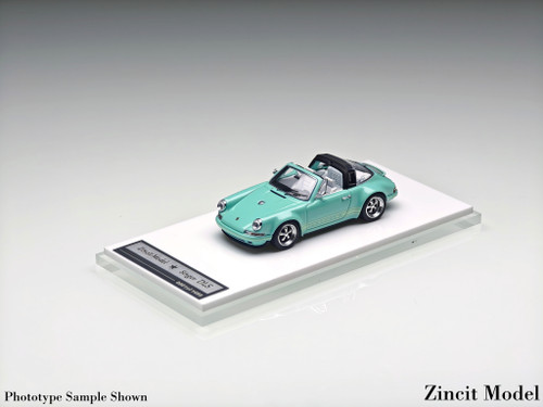 1/64 Zincit Model Porsche 911 964 Singer (Tiffany Blue) Diecast Car Model