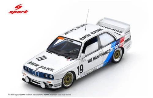 1/43 Spark BMW M3 E30 No.19 Linder M Team Winner Nürburgring 24H 1990 A. Heger - F. Schmickler - J. Winkelhock Car Model