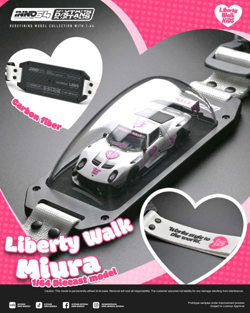 1/64 Inno Lamborghini LB-Silhouette Works Miura GT Diecast Car Model