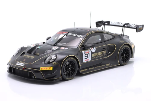 1/18 Ixo 2025 Porsche 911 GT3 R (992) #91 24h Spa Herberth Motorsport Ralf Bohn, Axcil Jefferies, Alfred Renauer, Robert Renauer Diecast Car Model