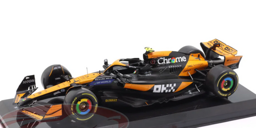 1/24 Premium Collectibles 2024 F1 Lando Norris McLaren MCL38 #4 Diecast Car Model