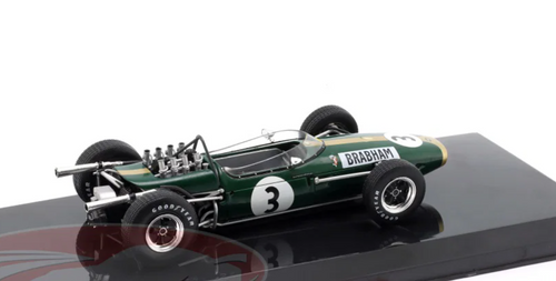 1/24 Premium Collectibles 1966 F1 Jack Brabham Brabham BT19 #3 Formula 1 World Champion Diecast Car Model