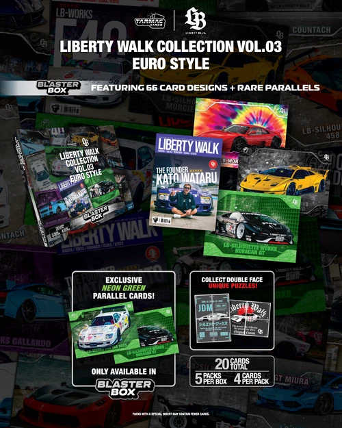 1 Pack of 4 Cards TW Liberty Walk Collection Vol.03 Euro Style-Blaster Box