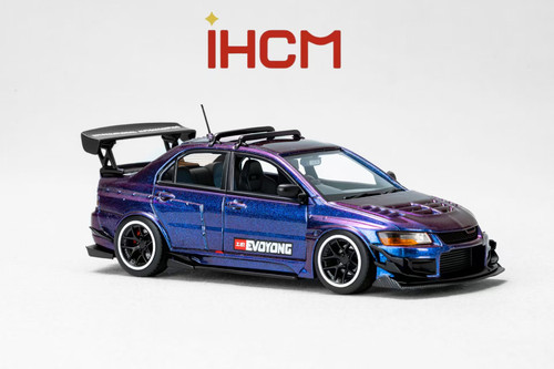1/64 iHCM Mitsubishi Lancer Evo (Holographic Purple) Diecast Car Model