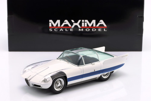 1/18 Maxima 1956 Alfa Romeo 6C 3000 Superflow I Pininfarina (White) Diecast Car Model