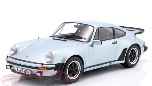 1/18 KK-Scale 1976 Porsche 911 (930) Turbo 3.0 (Polar Silver) Diecast Car Model
