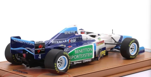 1/18 Tecnomodel 1996 F1 Gerhard Berger Benetton B196 #4 Monaco GP Car Model
