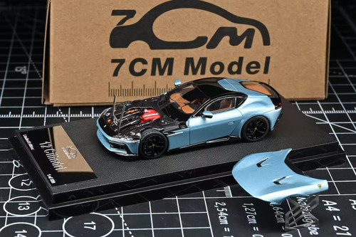 1/64 7CM Model Ferrari 12Cilindri (Azzurro California Blue) Diecast Car Model
