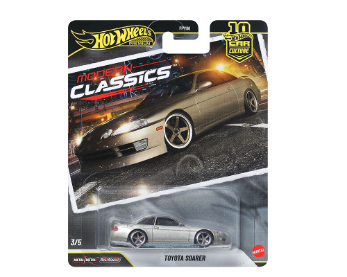 1/64 Hot Wheels Premium Toyota Soarer (Silver) Diecast Car Model