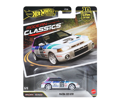 1/64 Hot Wheels Premium Mazda 323 GTR Diecast Car Model
