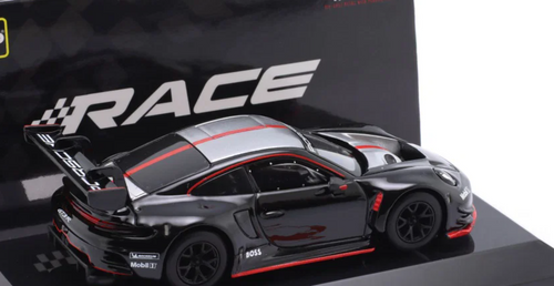 1/43 BBurago Porsche 911 (992) GT3 R (Black) Diecast Car Models