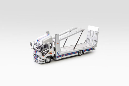 1/64 Shadow Pro Mitsubishi Fuso Fighter MK2 Double Level Trailer Truck Martini Diecast Model