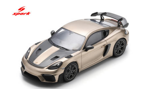 1/18 Spark Porsche Cayman GT4 RS Weissach Package (Gold Bronze Metallic) Car Model
