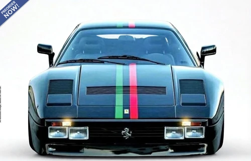 1/18 BBR Ferrari 288 GTO (Nero DS Black with Stripes) Car Model Limited 48 Pieces