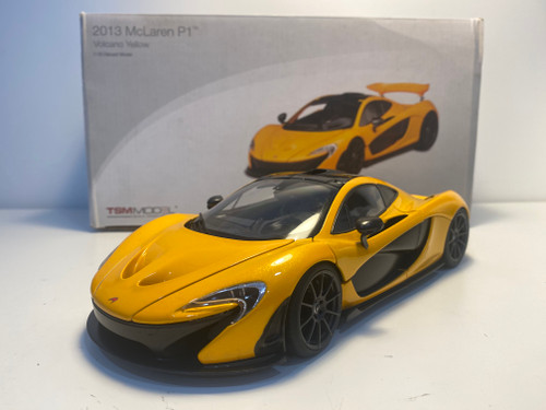 DAMAGED AS-IS 1/18 TSM 2013 Mclaren P1 (Volcano Yellow) Diecast Car Model