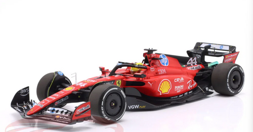 1/18 BBR 2025 F1 Lewis Hamilton Ferrari SF-23 #44 Fiorano Test Car Model