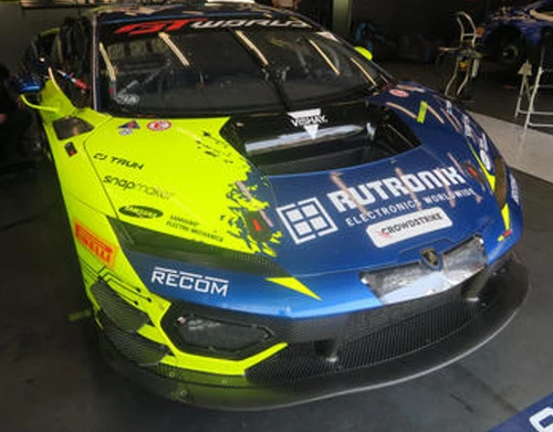 1/43 Spark Lamborghini Temerario GT3 No.96 Rutronik Racing 24H Spa 2026 L. Engstler - M. Mapelli - P. Niederhauser Car Model