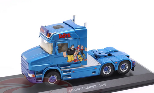 1/43 Hachette 2015 Scania T-Series Truck Popeye (Blue) Diecast Model