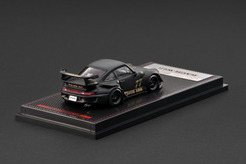 1/64 Ignition Model Porsche 911 993 (Matte Black) Diecast Car Model