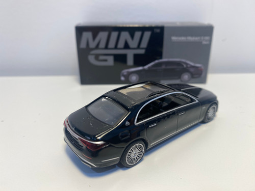 DAMAGED AS-IS 1/64 Mini GT Mercedes-Maybach S680 S 680 (Black) Diecast Car Model