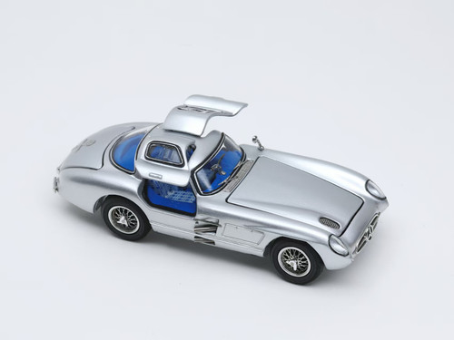 1/64 YongSheng Mercedes-Benz 300SLR (Silver with Blue Interior) Diecast Car Model